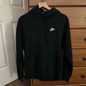 Nike Black Hoodie Sweatshirt, Men’s Small